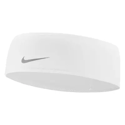 Bílá sportovní čelenka Nike Dri-Fit Swoosh Headband N1003447-197