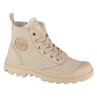 Béžové zateplené kotníkové tenisky Palladium Pampa Hi Zip WL 95982-217-M