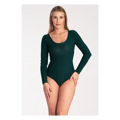 Tmavě zelené dámské body výstřihem M1037 green