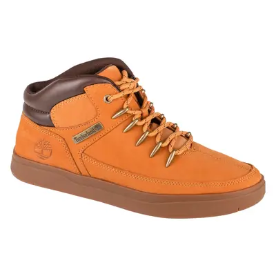 Světle hnědé pánské kožené kotníkové boty Timberland Davis Square Mid 0A1UZV