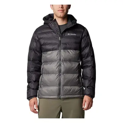 Šedo-černá pánská zimní prošívaná bunda Columbia Buck Butte II Insulated Hooded Jacket 208688202