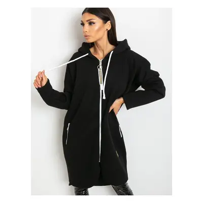 Černá dámská mikina na zip RV-BL-4742.20P-black