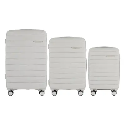 Smetanová 3dílná Wings MUR01 -3, Set of 3 Wings POLIPROPYLEN suitcases L,M,S Beige