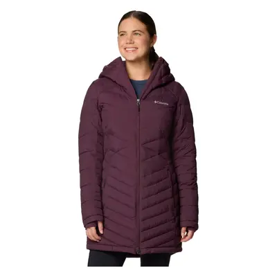 Burgundy dámská delší prošívaná bunda Columbia Joy Peak Hooded II Mid Jacket 2088641607