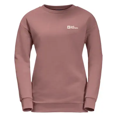 Růžová dámská mikina Jack Wolfskin Essential Crewneck W 1710132-3068