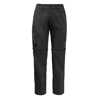 Černé pánské turistické kalhoty Jack Wolfskin Overland Zip Away Pants M 1506113-6000