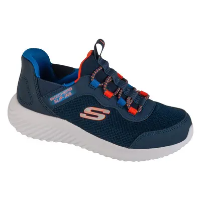 Tmavě modré chlapecké tenisky Skechers Slip-Ins: Bounder - Brisk-Burst 403822L-NVBL