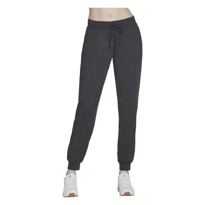 Tmavě šedé dámské tepláky Skechers Go Dri Swift Jogger Pant PT96-BKCC