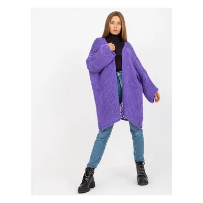 Fialový pletený kardigan -TW-SW-BI-M2202.29X-purple