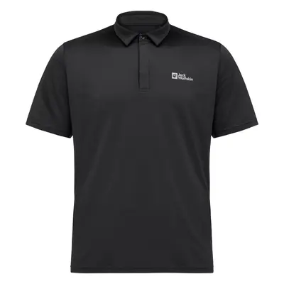 Černá polokošile Jack Wolfskin Delfami Polo Shirt 1809801-6000