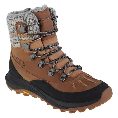 Hnědo-černé dámské zimní turistické boty Merrell Siren 4 Thermo Demi Zip WP J037412