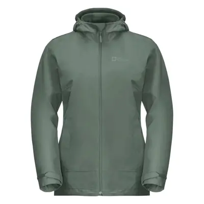 Tmavě zelená dámská bunda 3v1 Jack Wolfskin Moonrise 3in1 Jkt W 1115621-4311