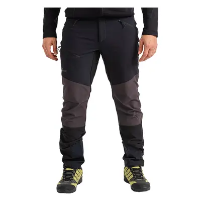 Černé pánské softshellové turistické kalhoty Jack Wolfskin Salmaster Pants M 1507831-6000