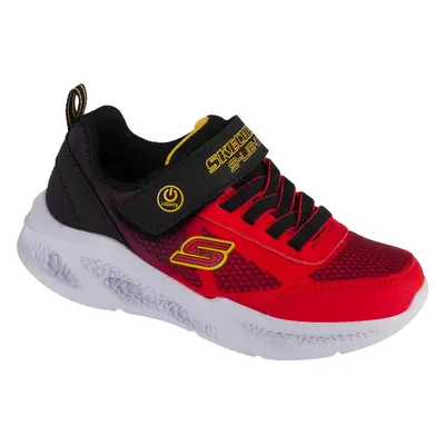 Červeno-černé chlapecké svítící tenisky Skechers Meteor-Lights - Krendox 401495L-RDBK