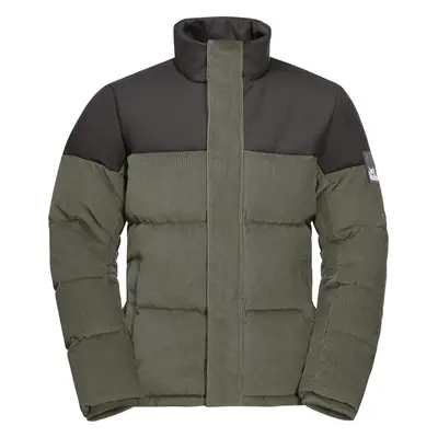 Tmavě zelená pánská zimní bunda Jack Wolfskin Nature Corduroy Jkt M 1206331-4550