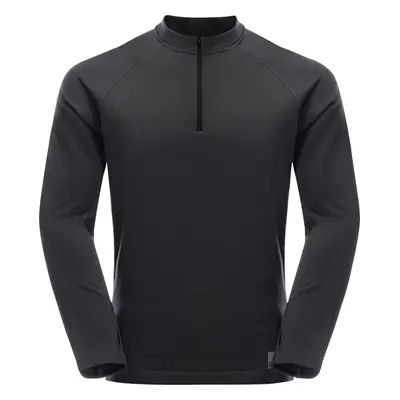 ČERNÁ PÁNSKÁ FLEECOVÁ MIKINA JACK WOLFSKIN BIKE COMMUTE FLEECE HZ M 1710661-6350