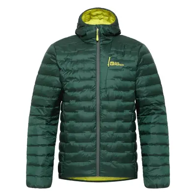 Tmavě zelená pánská prošívaná bunda Jack Wolfskin Passamani Down Hoody M A61831-4161