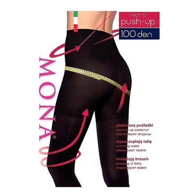 PUNČOCHY MONA MICRO PUSH-UP 100 DEN PLUS SIZE