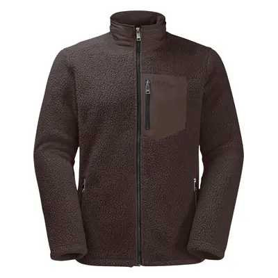 Hnědá pánská fleecová mikina Jack Wolfskin Kingsway Fleece M 1709002-5138