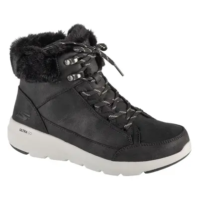 Černé dámské zimní kotníkové boty Skechers On-The-GO Glacial Ultra - Cozyly 144178-BLK