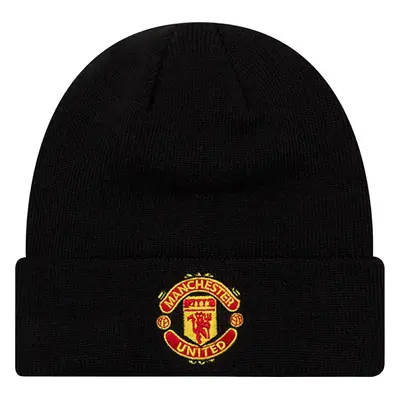 Černá pánská čepice New Era Core Cuff Beanie Manchester United FC Hat 11213215