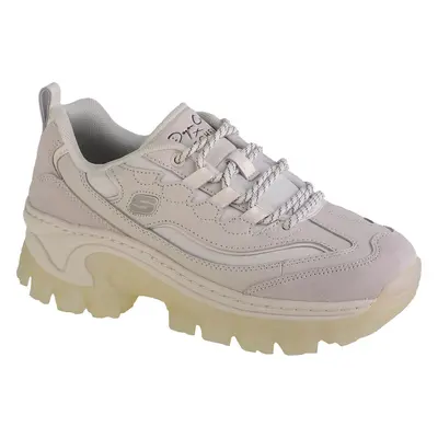 BÉŽOVÉ DÁMSKÉ SNEAKERSY NA PLATFORMĚ SKECHERS HI-RYZE - DOJA CAT ' LITE PREMIUM 177940-WHT