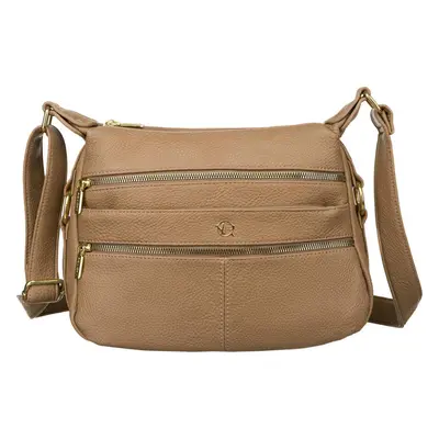 Rovicky Béžová dámská crossbody kabelka s dlouhým popruhem R-KP-12-A19