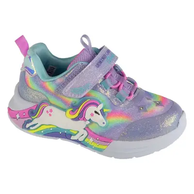 Světle fialové dívčí svítící tenisky Skechers Unicorn Chaser 302298N-LVMT