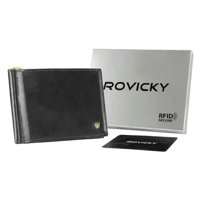 Rovicky Černá pánská peněženka s RFID L242 N1908-RVT