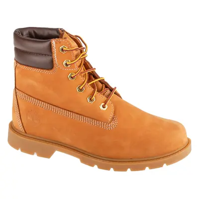 Světle hnědé dámské kožené kotníkové boty Timberland Linden Woods WP 6 Inch 1A161G