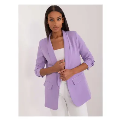 Světle fialové elegantní dámské sako TW-ZT-BI-24155a.01X-light purple