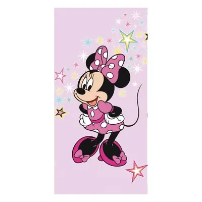 Světle růžová plážová osuška Disney Minnie Mouse