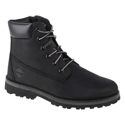 Černé chlapecké boty Timberland Courma 6 IN Side Zip Boot Jr 0A28W9