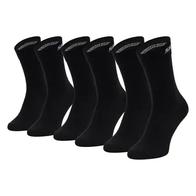 ČERNÉ PONOŽKY SKECHERS 3PPK MESH VENTILATION SOCKS SK41040-9999