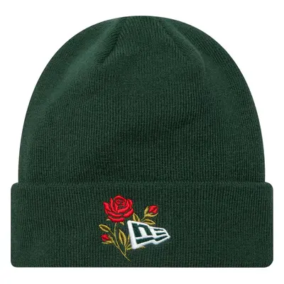 TMAVĚ ZELENÁ DÁMSKÁ ČEPICE NEW ERA ROSE ICON CUFF KNIT BEANIE HAT 60580736