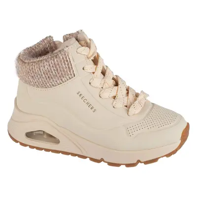 Béžové kotníkové zimní tenisky Skechers Uno Gen1 - Darling Daze 310566L-NAT