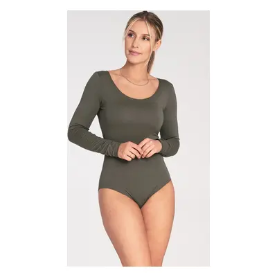 Olivové klasické dámské body M1038 Olive green