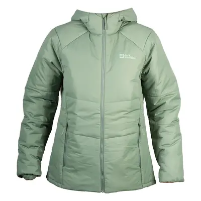 Světle zelená dámská bunda Jack Wolfskin Bergland INS Hoody W 1207221-4311