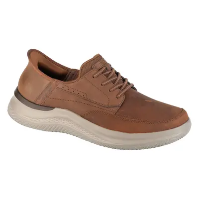 Hnědé pánské kožené tenisky Skechers Slip-Ins: Rory 205211-CDB