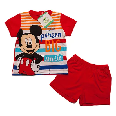 MICKEY MOUSE ČERVENÝ CHLAPECKÝ BABY SET