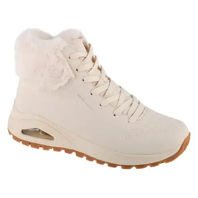 Smetanové dámské zimní kotníkové tenisky Skechers Uno Rugged - Fall Air 167274-NAT