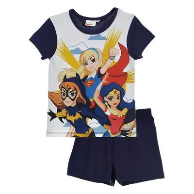 DC SUPER HERO GIRLS TMAVĚ MODRÉ DÍVČÍ PYŽAMO