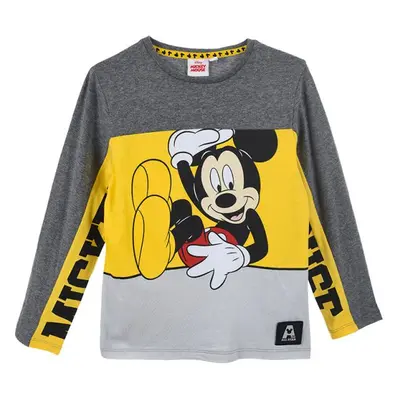 SPORTOVNÍ MIKINA MICKEY MOUSE - ŠEDO-ŽLUTÁ