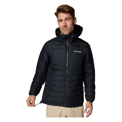 Černá pánská sportovní prošívaná bunda Columbia Powder Lite II Hooded Jacket 2086944010