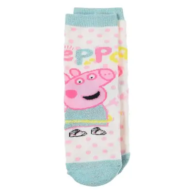 SMETANOVO-MINTOVÉ DÍVČÍ PONOŽKY PEPPA PIG