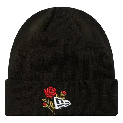 Černá dámská čepice New Era Rose Icon Cuff Knit Beanie Hat 60580728