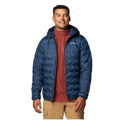 Tmavě modrá pánská prošívaná bunda Columbia Delta Ridge II Down Hooded Jacket 2086222464