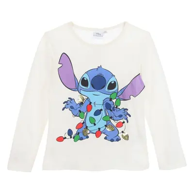 BÍLÉ HŘEJIVÉ DÍVČÍ TRIČKO CHRISTMAS STITCH