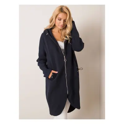 Dámská tmavě modrá mikina na zip RV-BL-4858-1.99P-dark blue