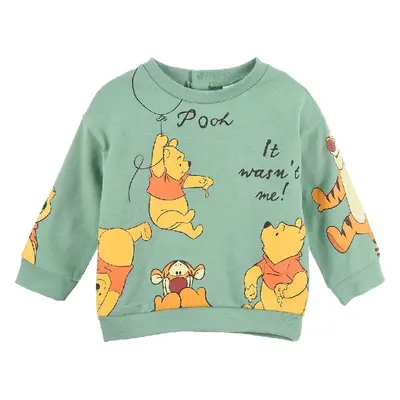 SVĚTLE ZELENÁ KOJENECKÁ MIKINA WINNIE THE POOH